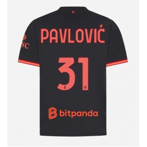 AC Milan Strahinja Pavlovic #31 Jalkapallovaatteet Kolmaspaita 2026-27 Lyhythihainen